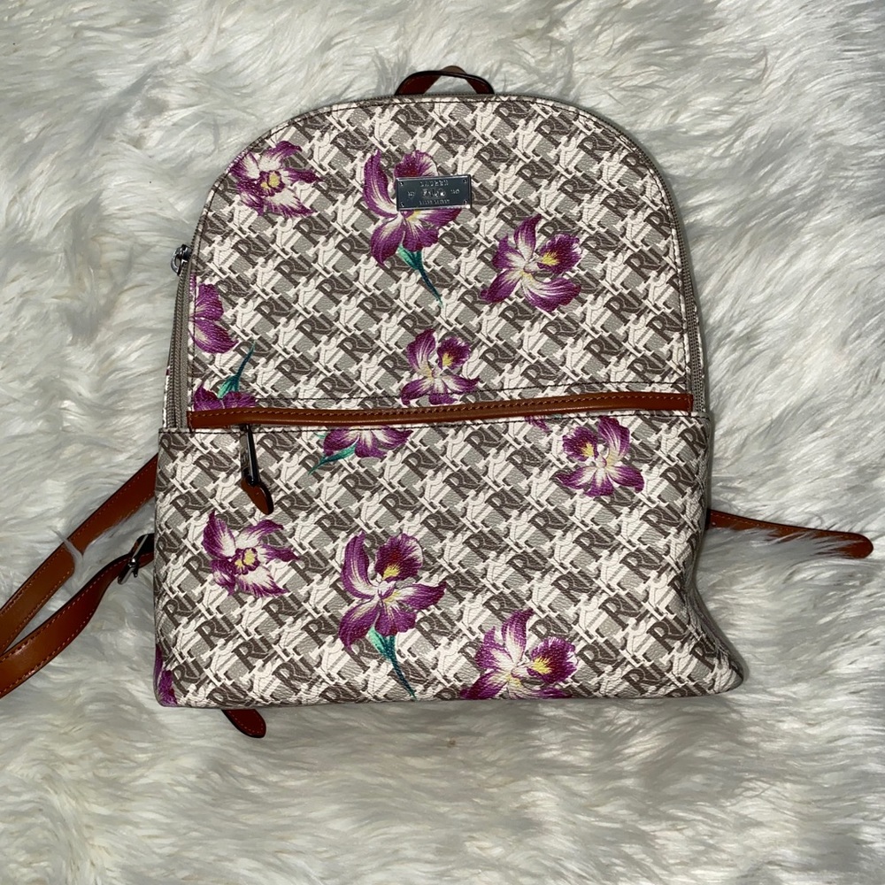 Lauren Ralph Lauren - White Leather Backpack